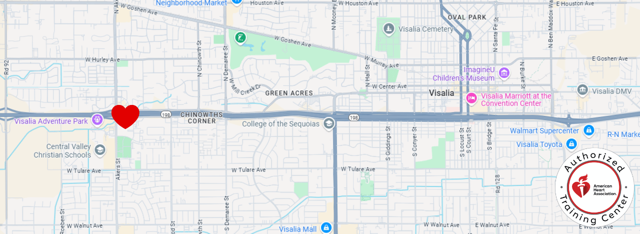 STS Visalia map