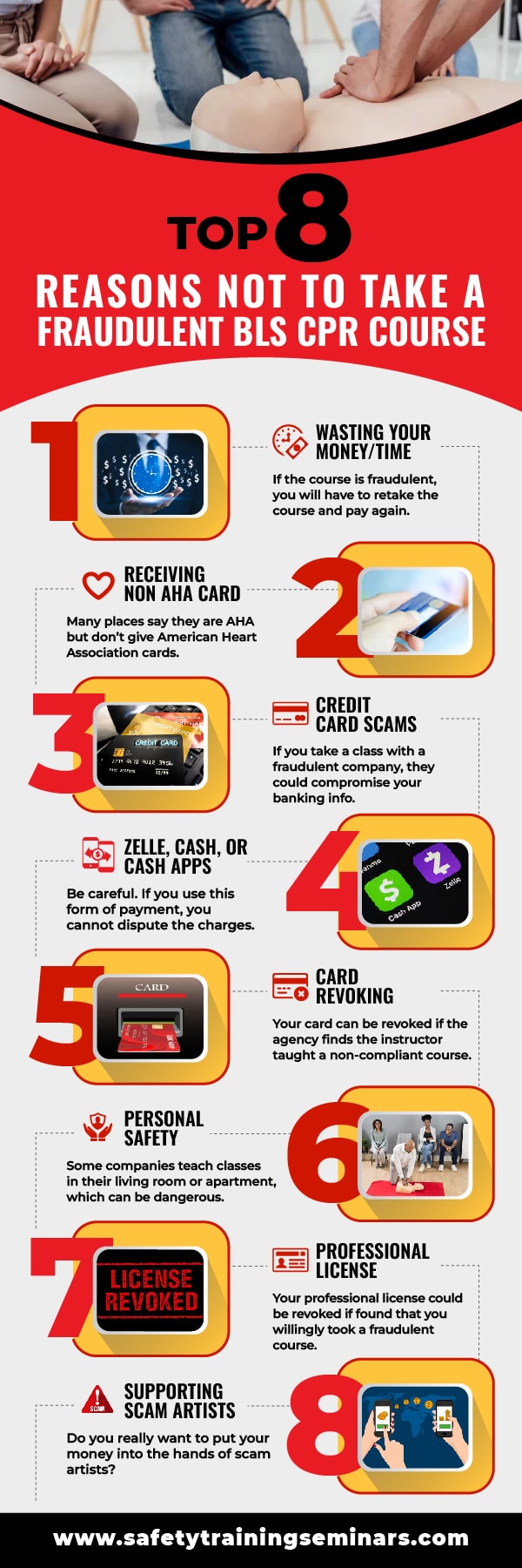 8 reasons why you should not take fraudulent CPR course