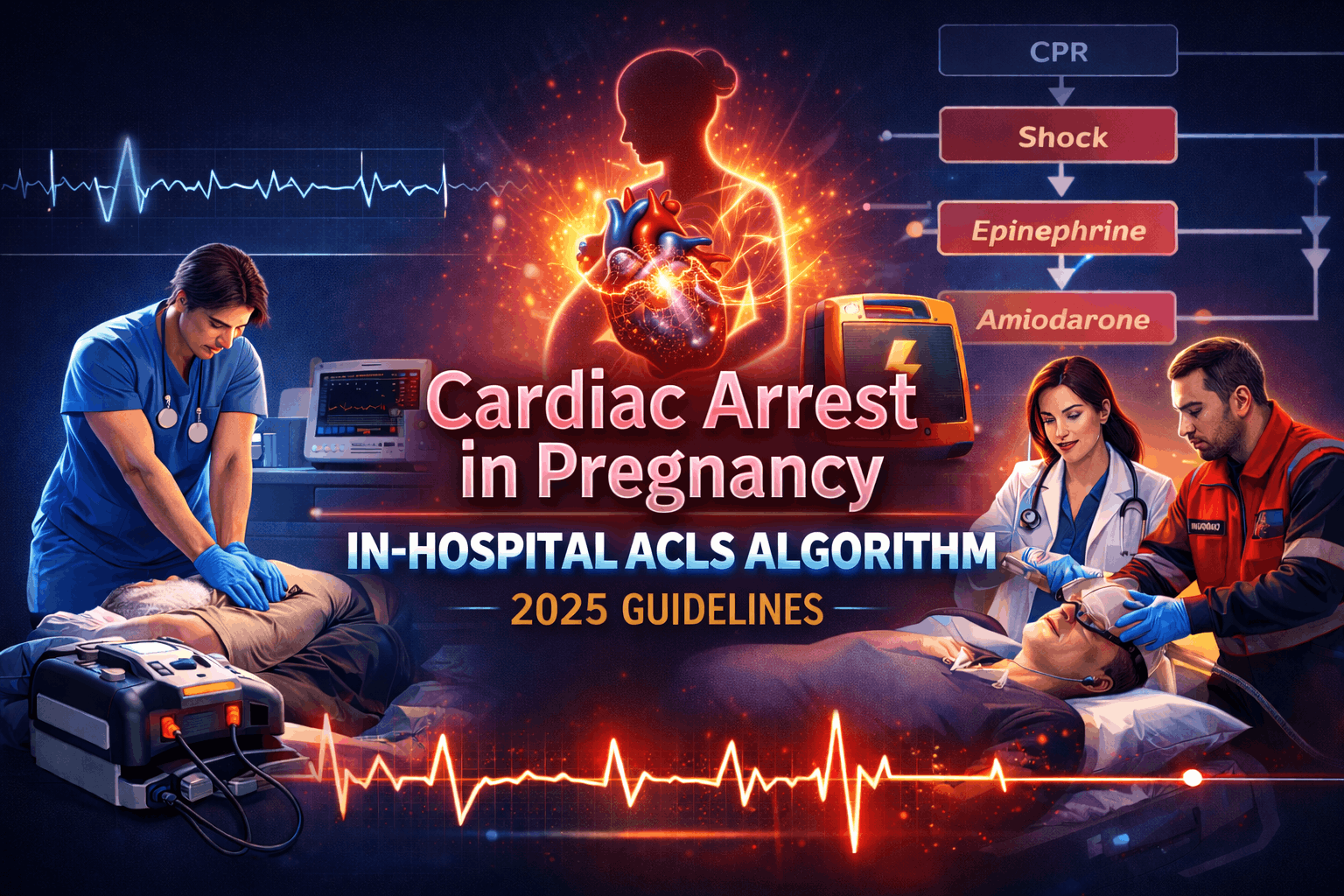 Cardiac Arrest in Pregnancy In-Hospital ACLS Algorithm - 2025 Guidelines (1)