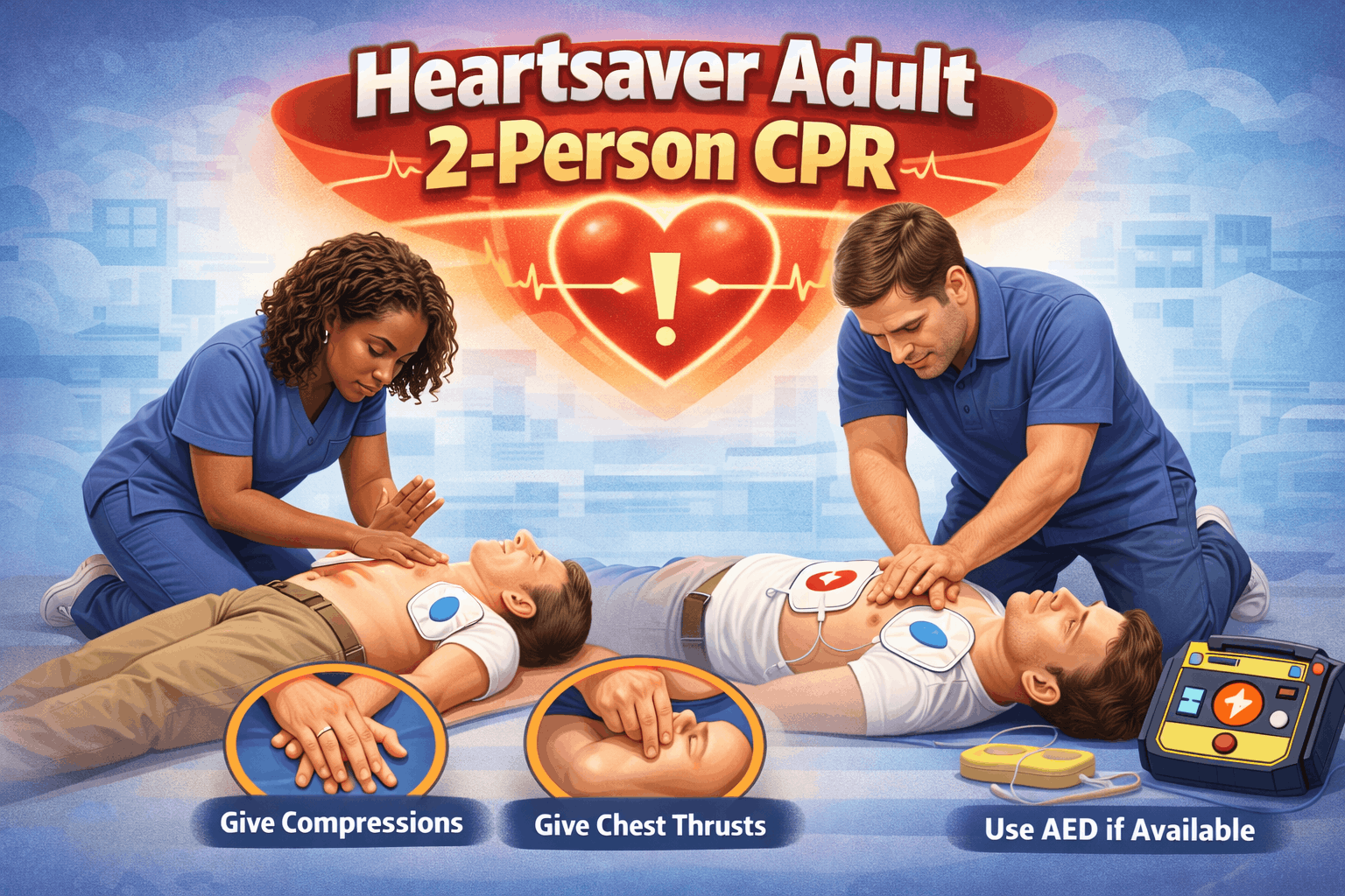 Heartsaver Adult CPR training in action (1)