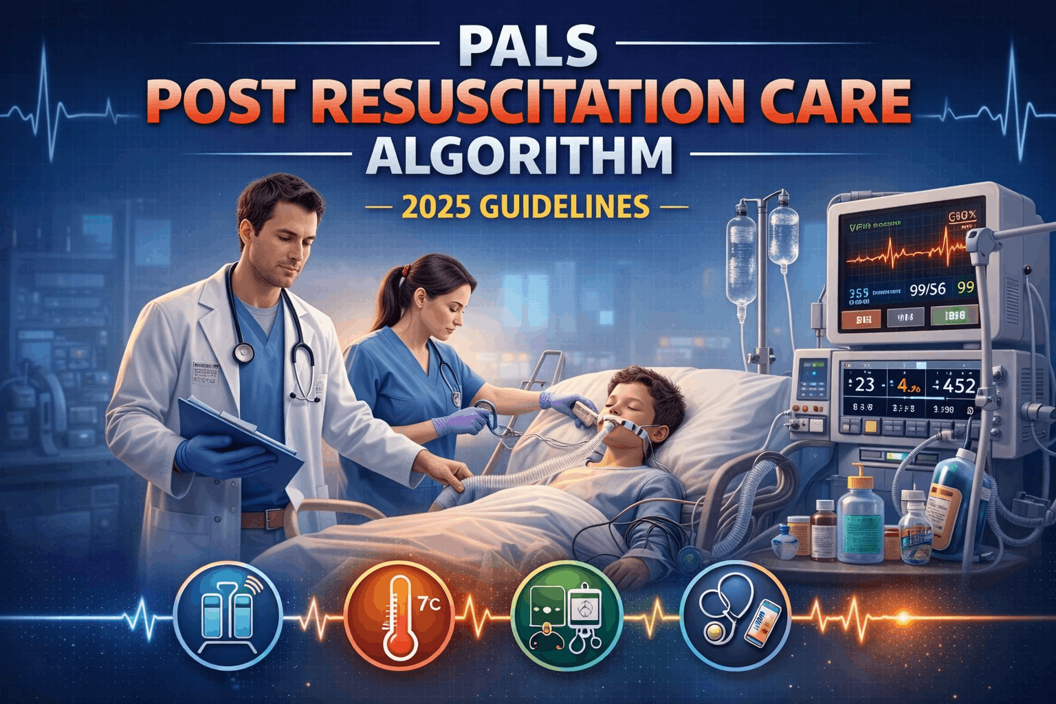 PALS Post Resuscitation Care Algorithm - 2025 Guidelines (1)