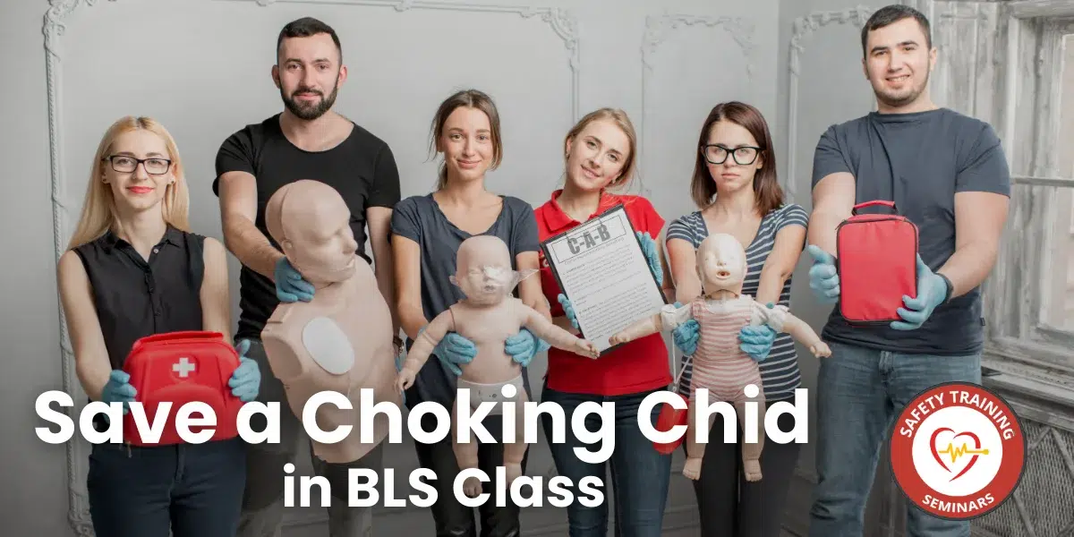 Save a choking child in bls class