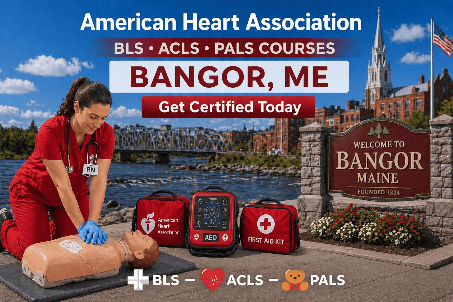 BLS, CPR ACLS & PALS Course in Bangor, ME