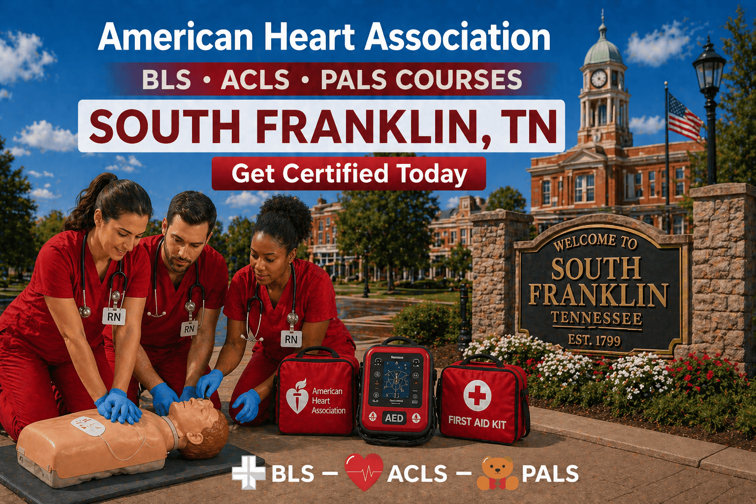 BLS, CPR ACLS & PALS Course in Franklin, TN