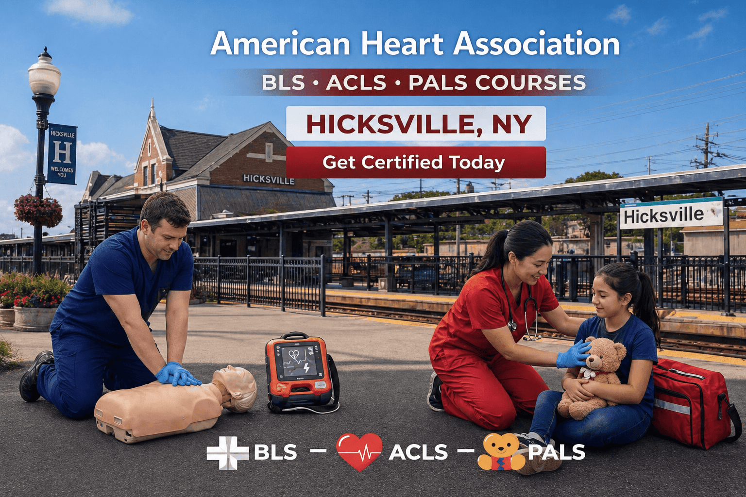 CPR BLS, ACLS & PALS Course in Hicksville, NY