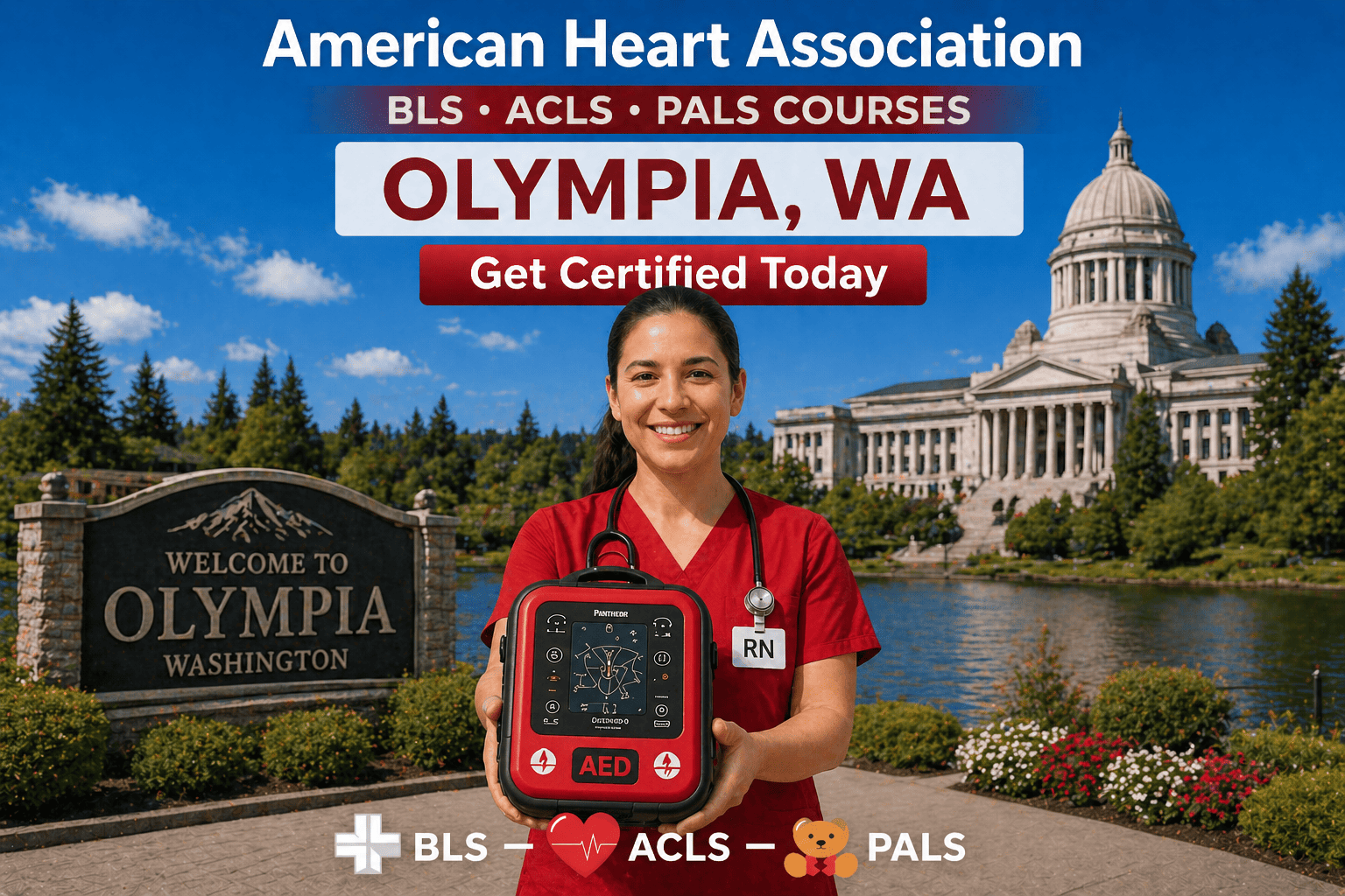 BLS, CPR ACLS & PALS Course in Olympia, WA
