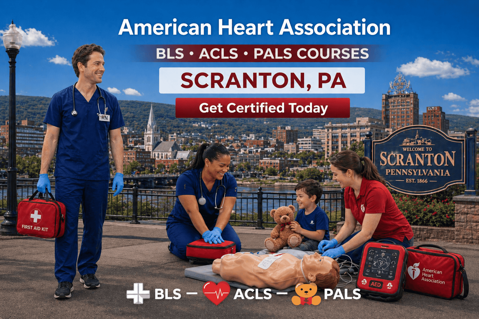 CPR BLS, ACLS & PALS Course in Scranton, PA