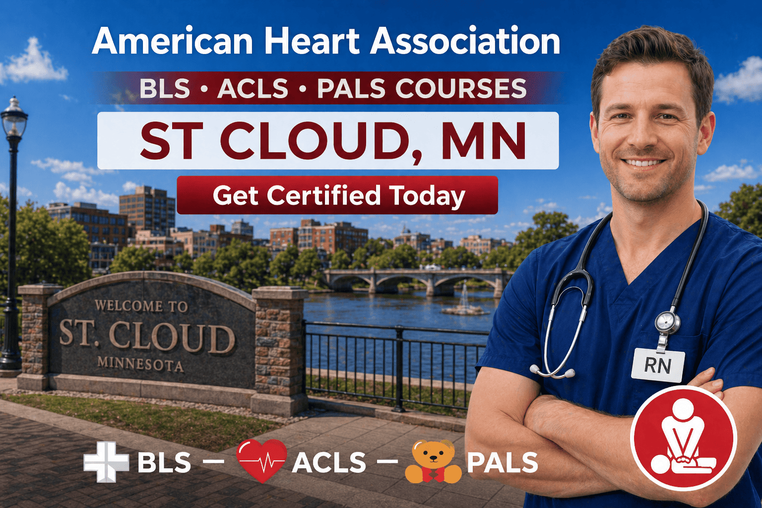 BLS, CPR ACLS & PALS Course in St Cloud, MN