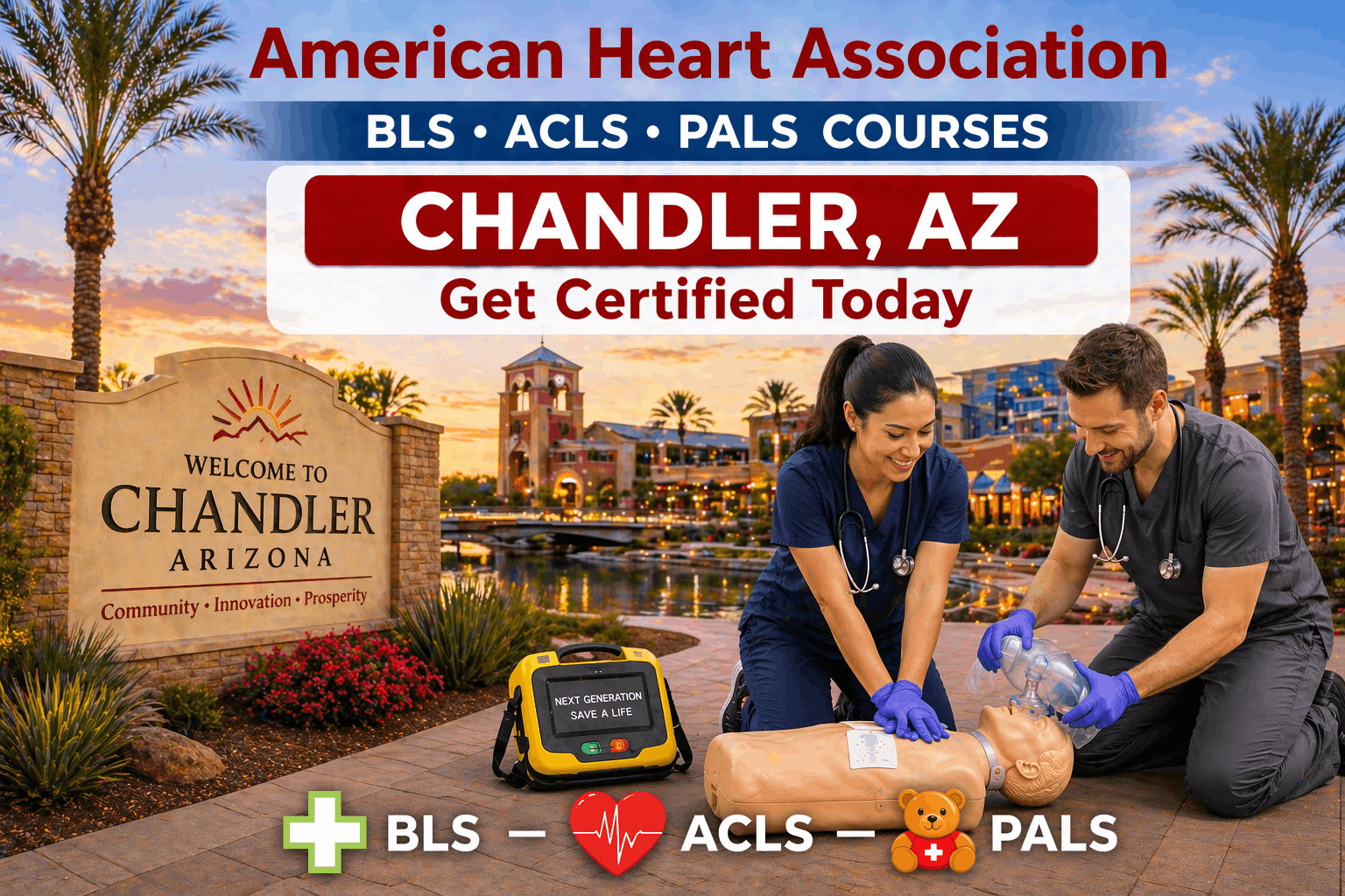 CPR BLS, ACLS & PALS Course in Chandler, AZ