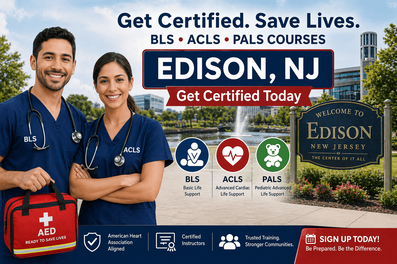 CPR BLS, ACLS & PALS Course in Edison, NJ