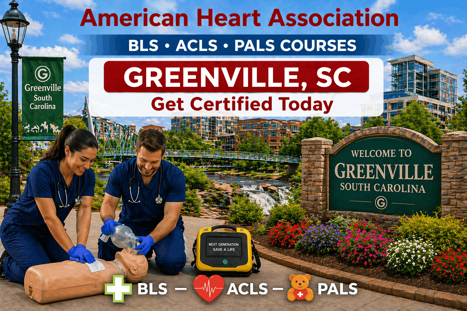 CPR BLS, ACLS & PALS Classes in Greenville, SC