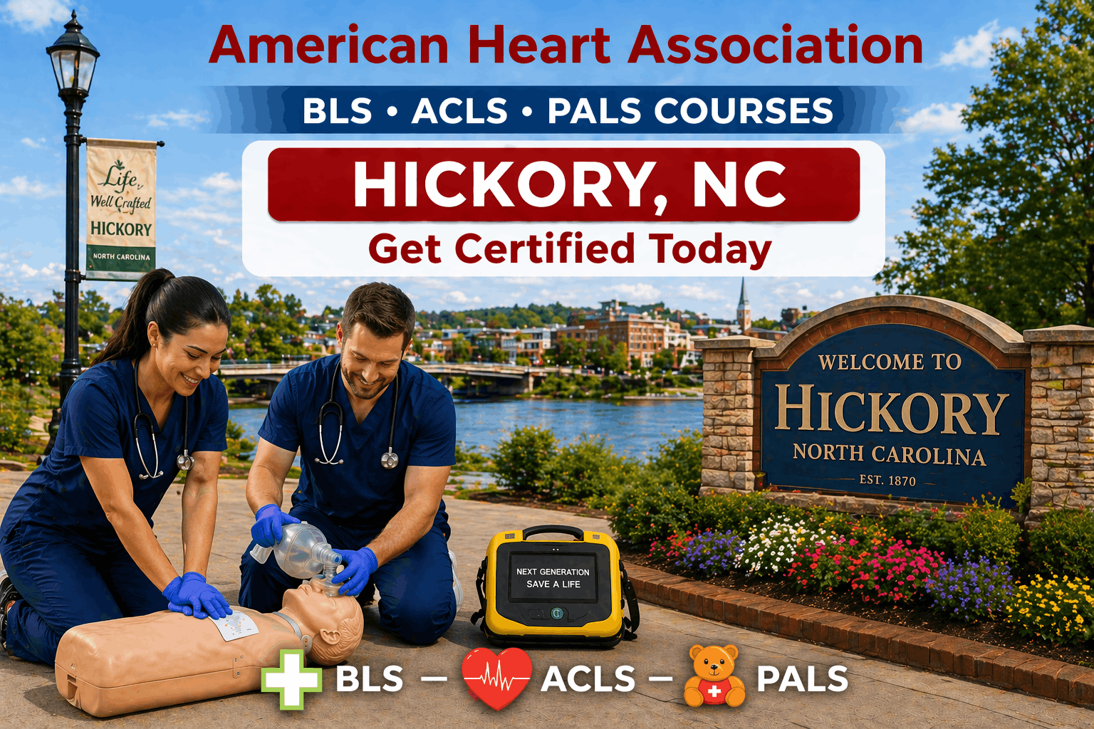CPR BLS, ACLS & PALS Course in Hickory, NC