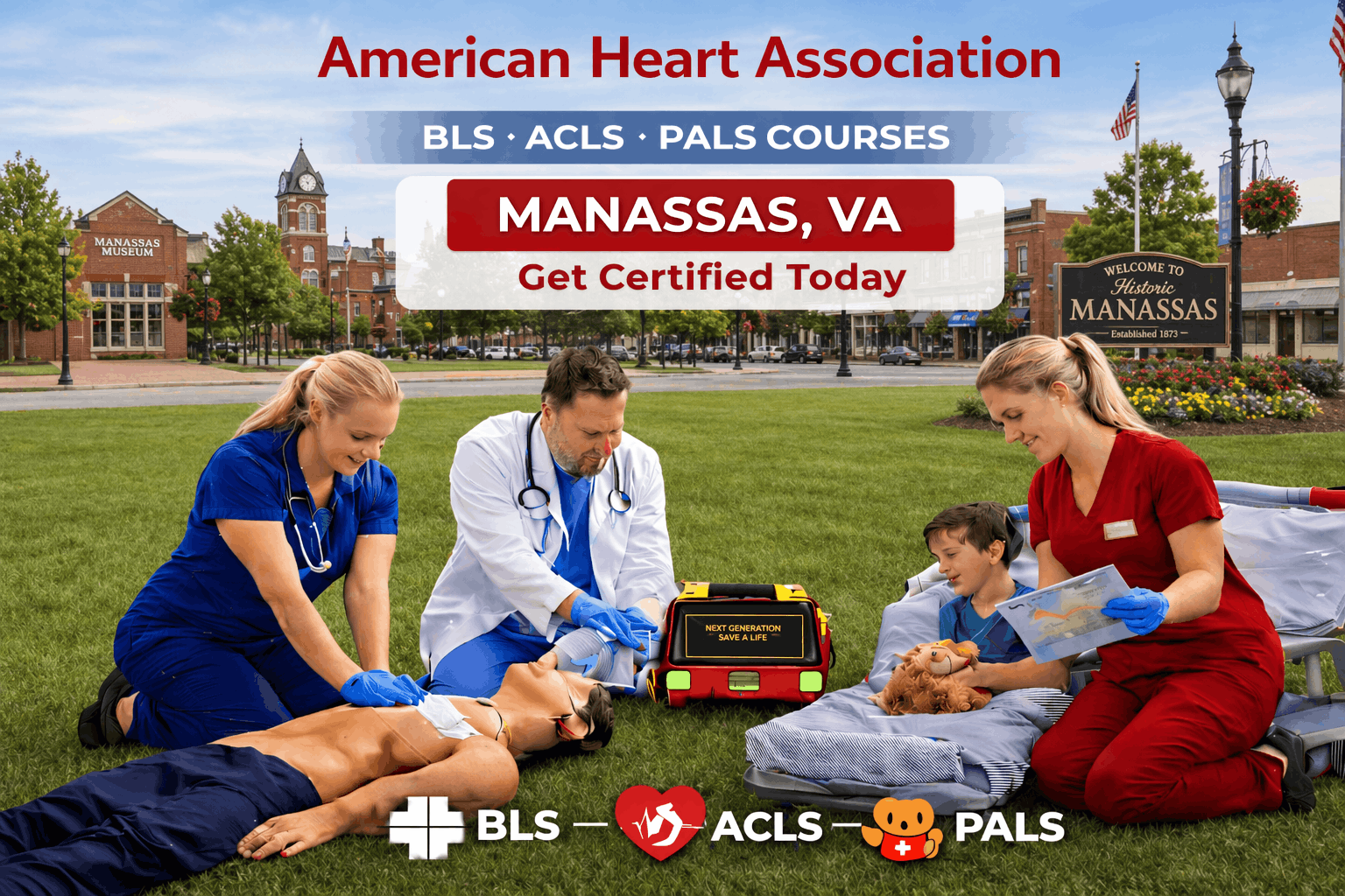 CPR BLS, ACLS & PALS Classes in Manassas, VA