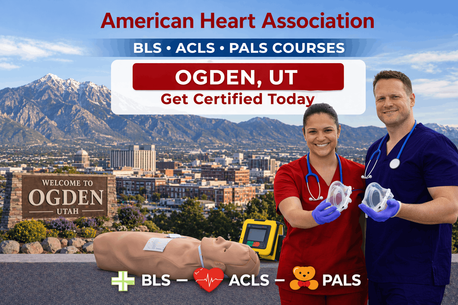 CPR BLS, ACLS & PALS Classes in Ogden, UT
