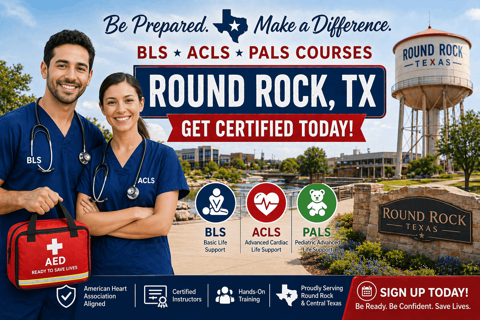 CPR BLS, ACLS & PALS Course in Round Rock, TX