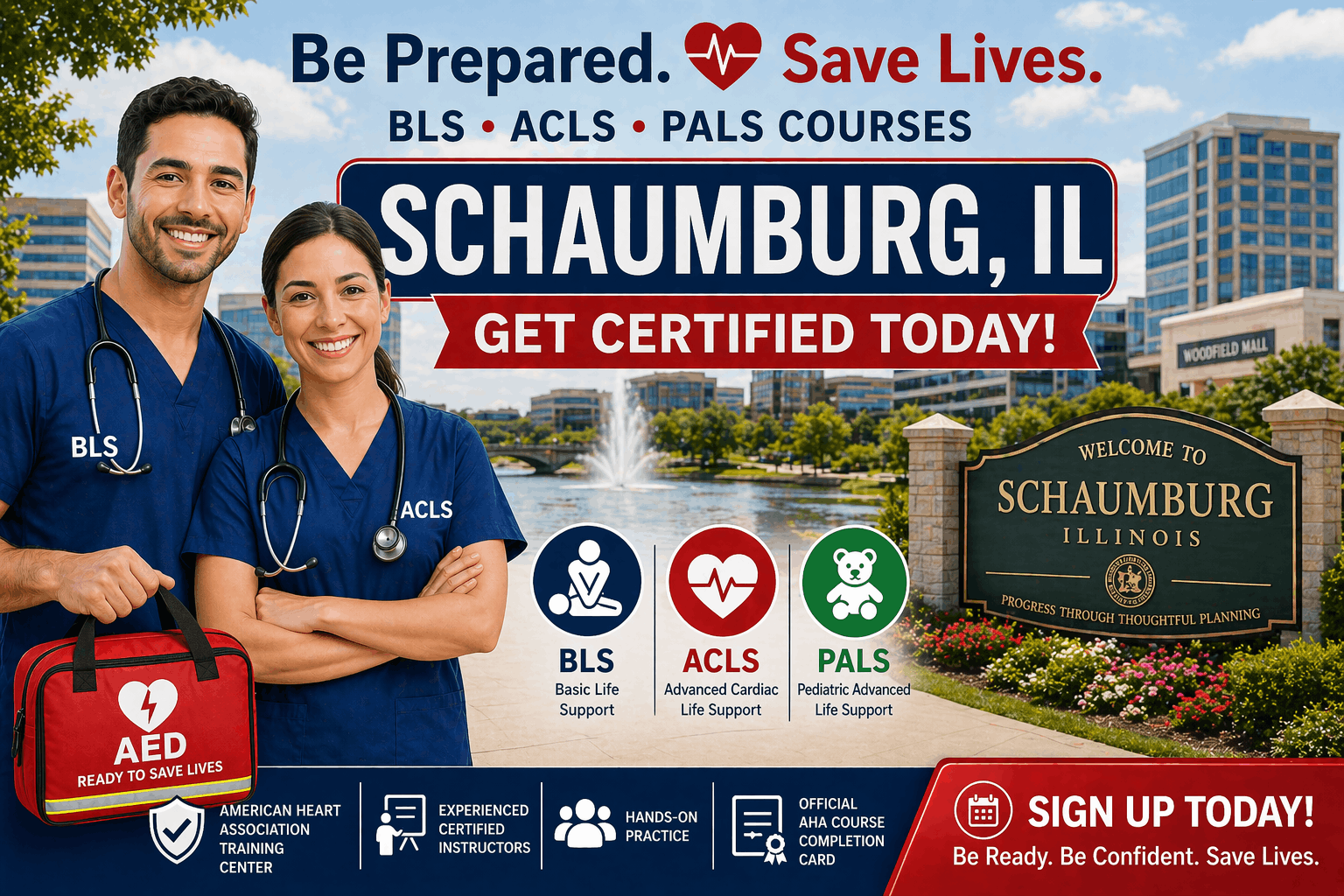 CPR BLS, ACLS & PALS Course in Schaumburg, IL