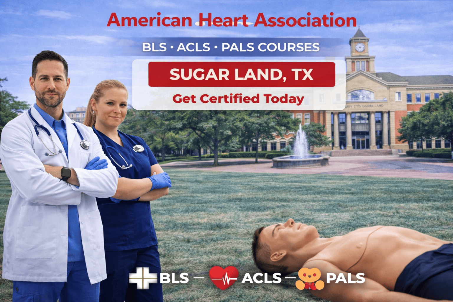 CPR BLS, ACLS & PALS Classes in Sugar Land, TX