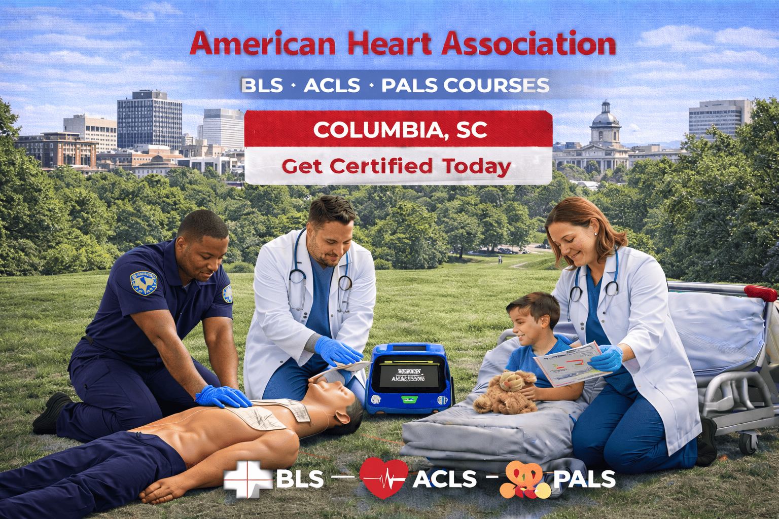 CPR and AED training in Columbia
