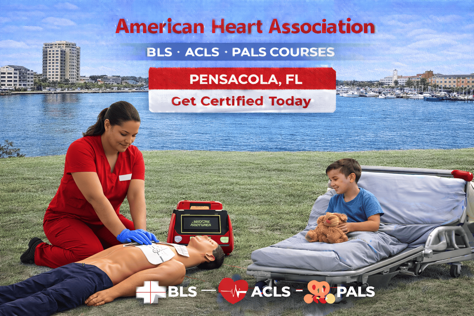 BLS, ACLS, PALS & CPR-First Aid Course in Brent – Pensacola, FL