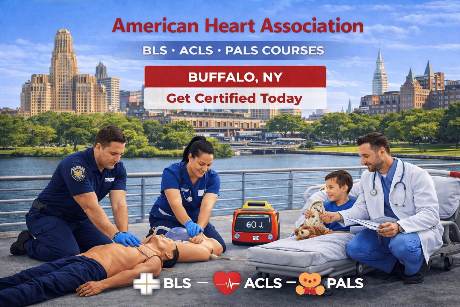 Downtown Buffalo, NY CPR BLS ACLS PALS Course