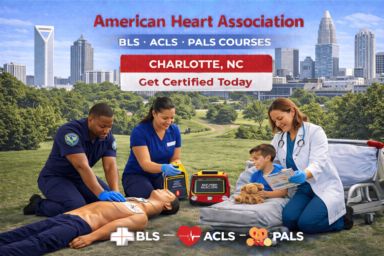 BLS CPR, ACLS, PALS Course in Uptown Charlotte, NC