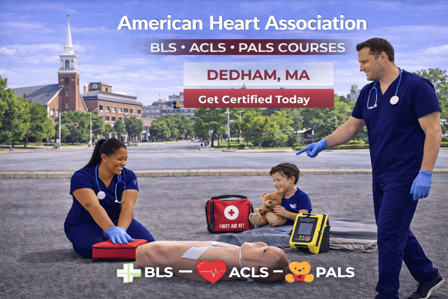 BLS CPR, ACLS & PALS Course in Dedham, MA