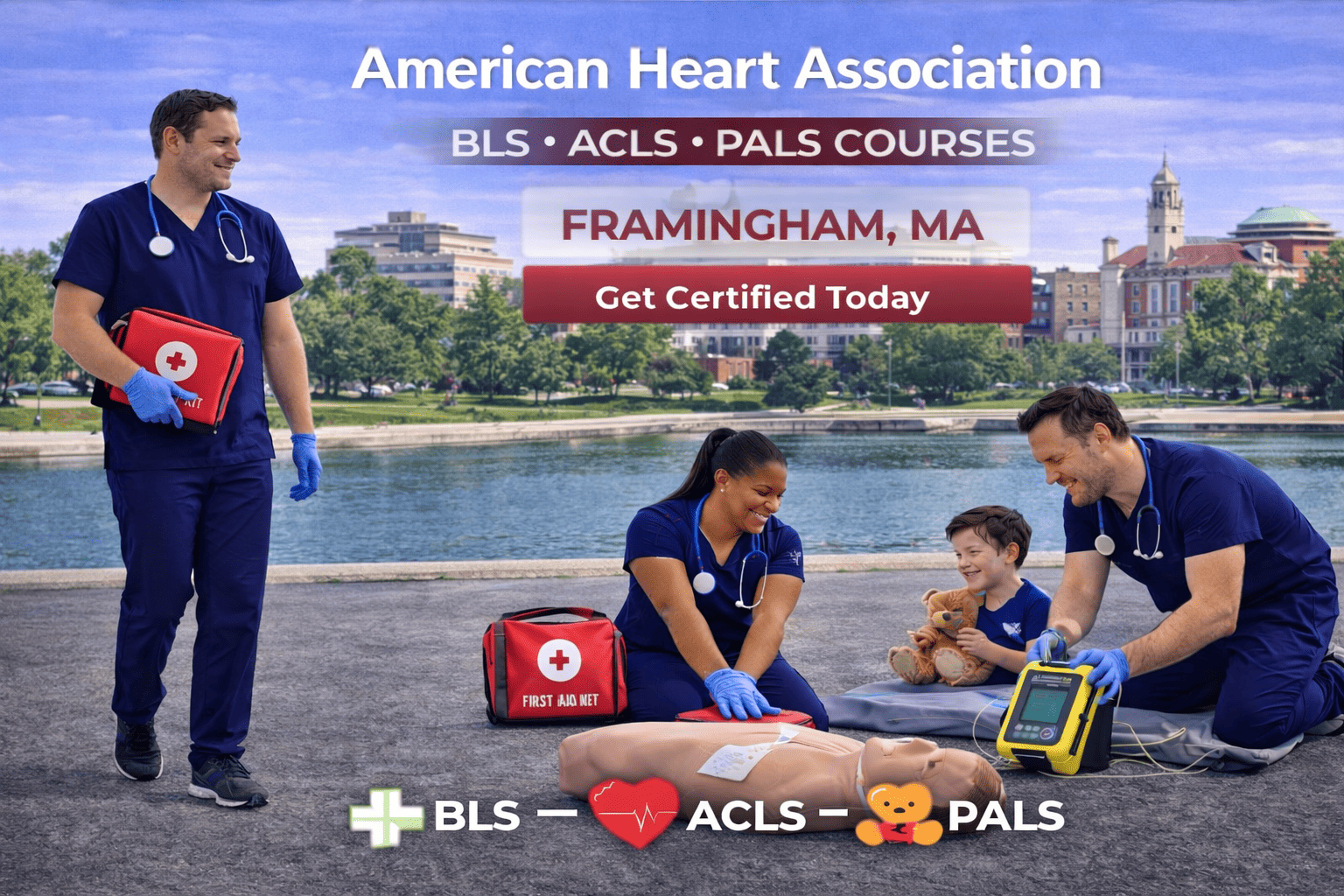 BLS CPR, ACLS & PALS Course in Framingham, MA