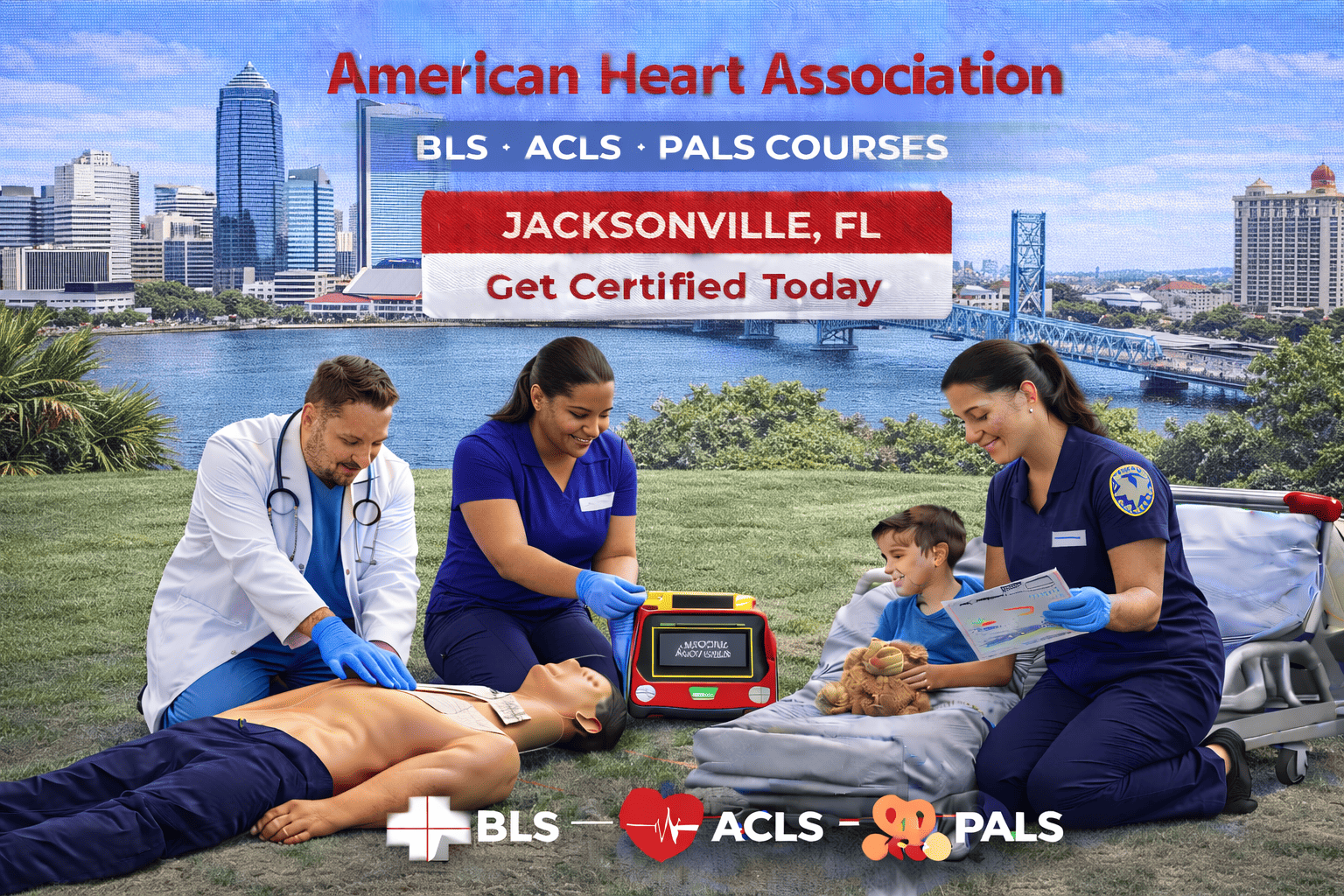 BLS, ACLS, PALS & CPR-First Aid Course in Southbank – Jacksonville, FL