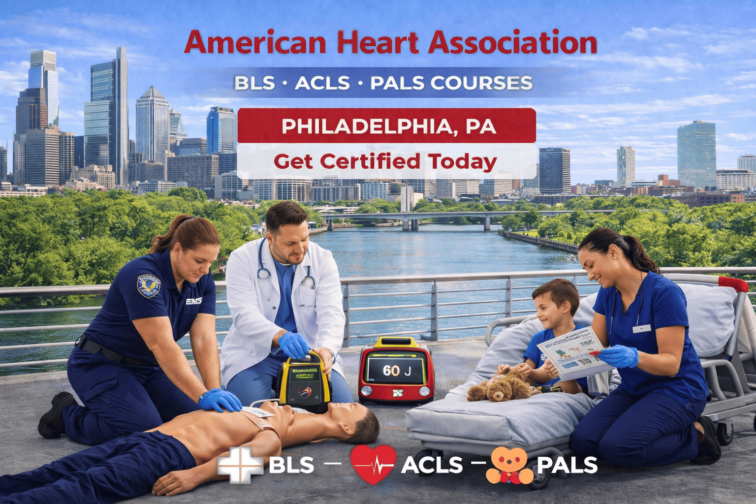 Universiity City. Philadelphia, PA CPR BLS ACLS PALS Course