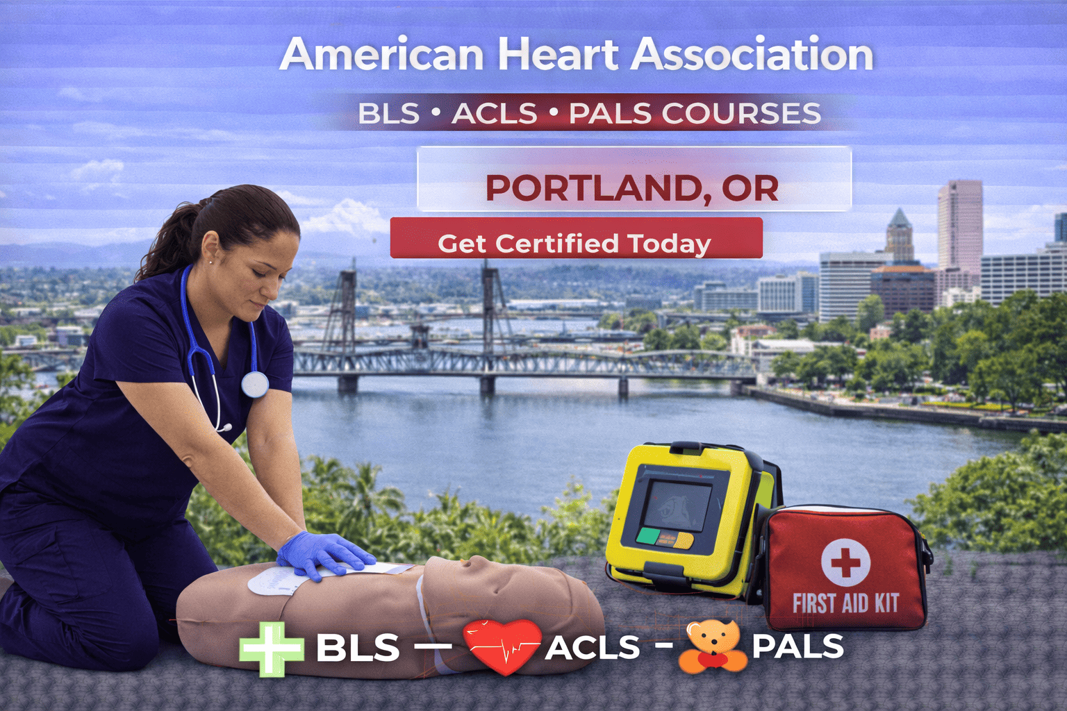 BLS, ACLS, PALS & CPR-First Aid Course in Portland, OR