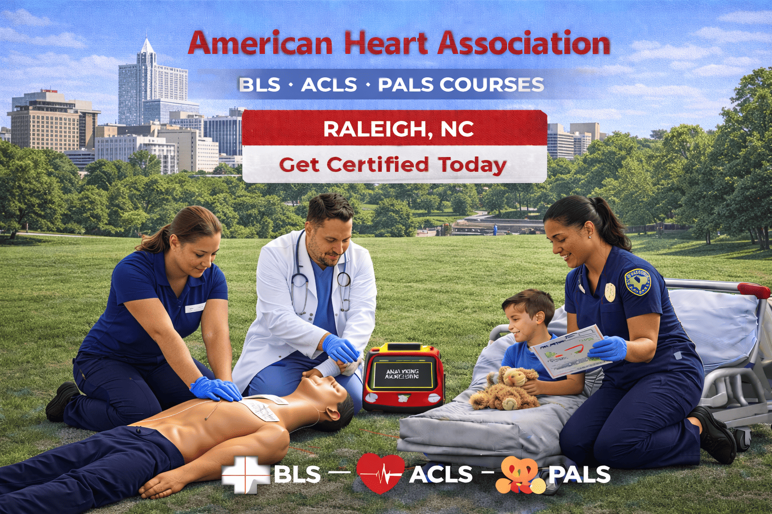 BLS CPR, ACLS, PALS Course in Northwest Raleigh, NC