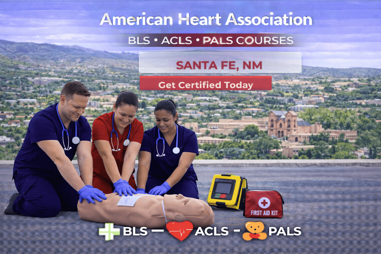 BLS, ACLS, PALS & CPR-First Aid Course in Santa Fe, NM