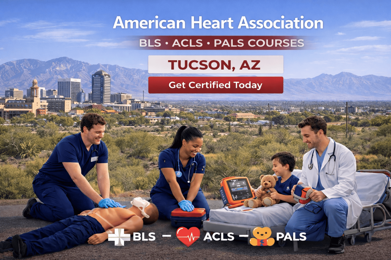 BLS CPR, ACLS, PALS Course in Tucson, AZ