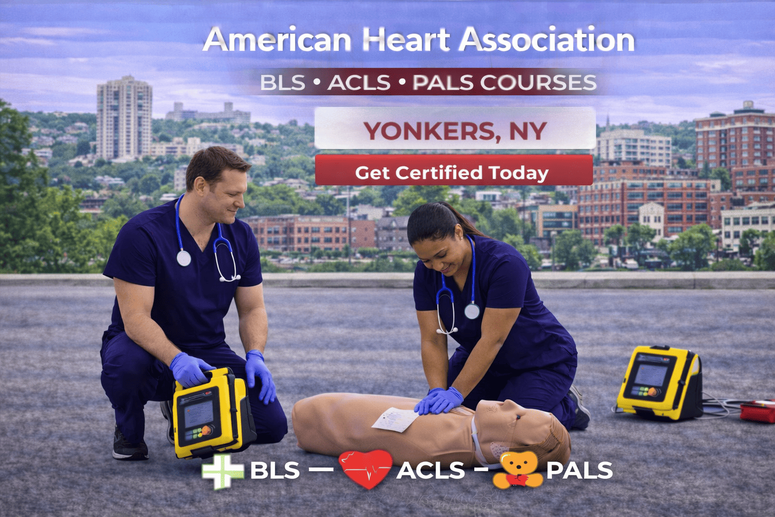 BLS CPR, ACLS & PALS Course in Yonkers, NY