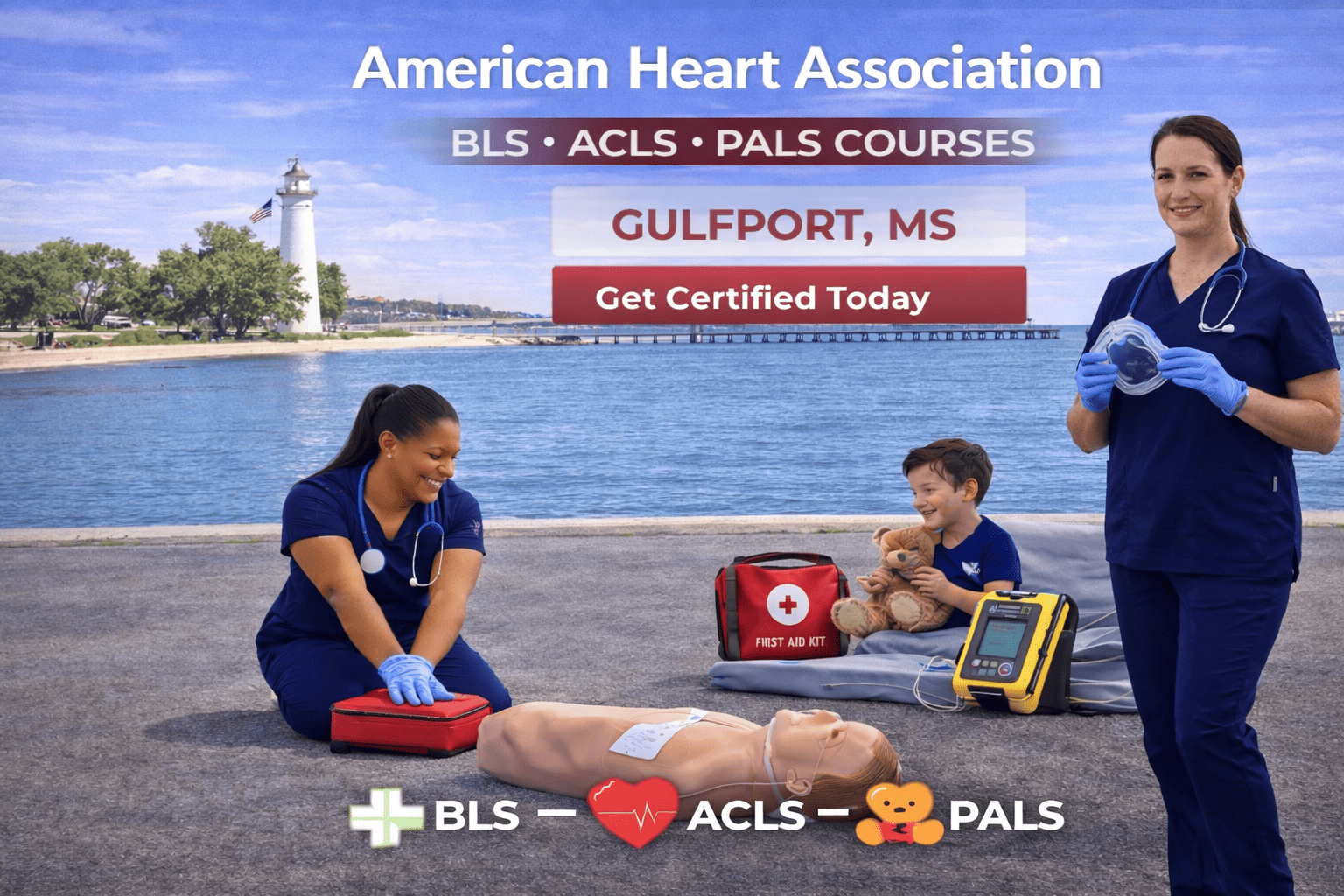 Gulfport, MS CPR BLS ACLS PALS Course