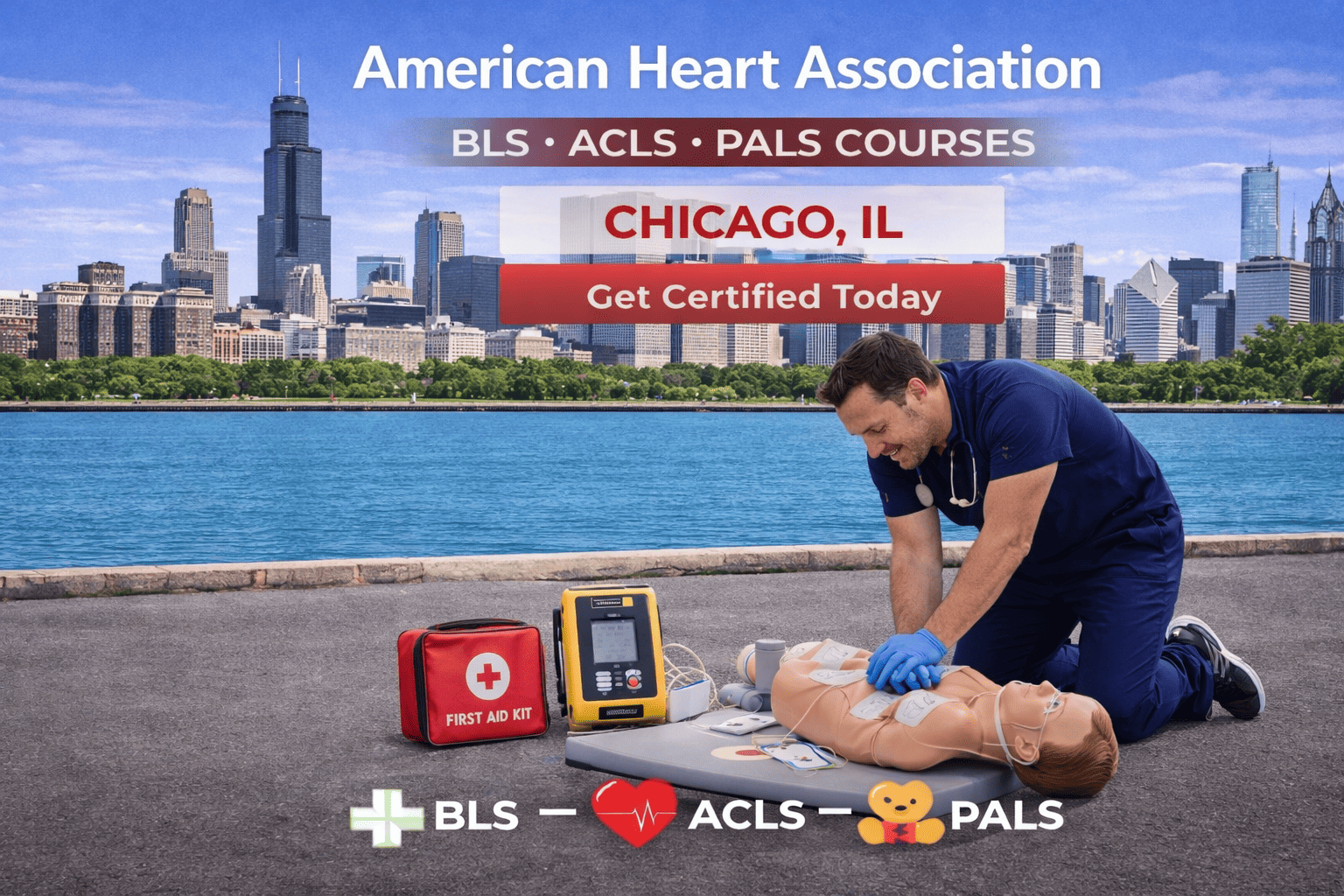 Chicago BLS, ACLS, PALS training