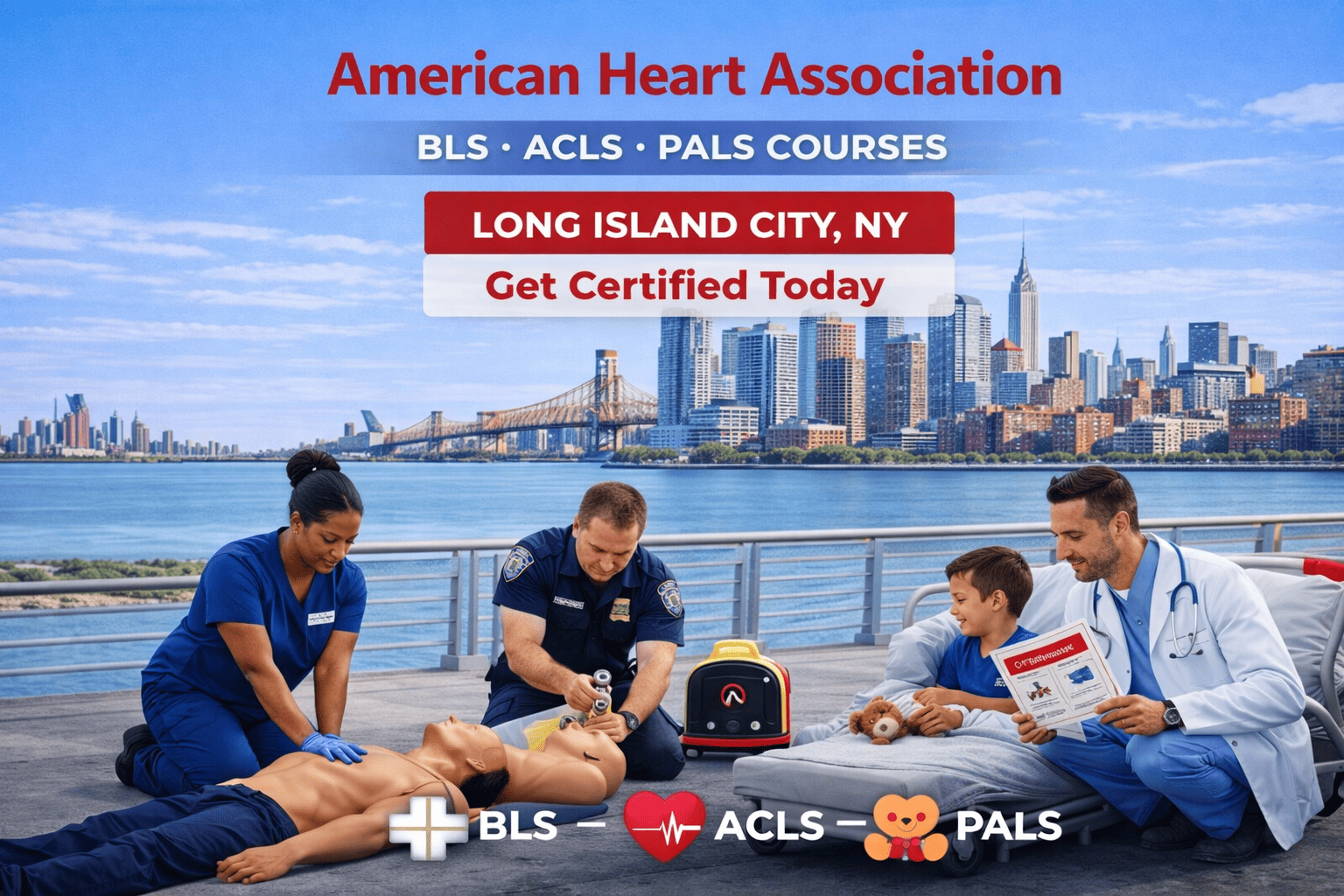 Long Island City, NY CPR BLS ACLS PALS Course