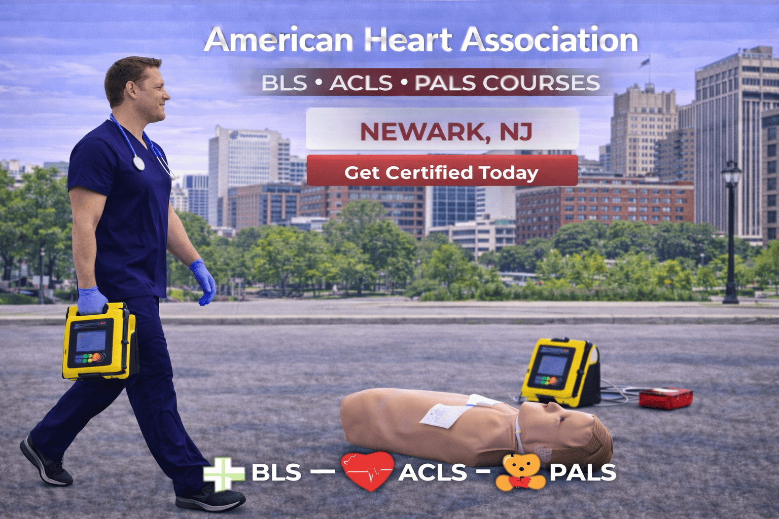 BLS CPR, ACLS & PALS Course in Newark, NJ