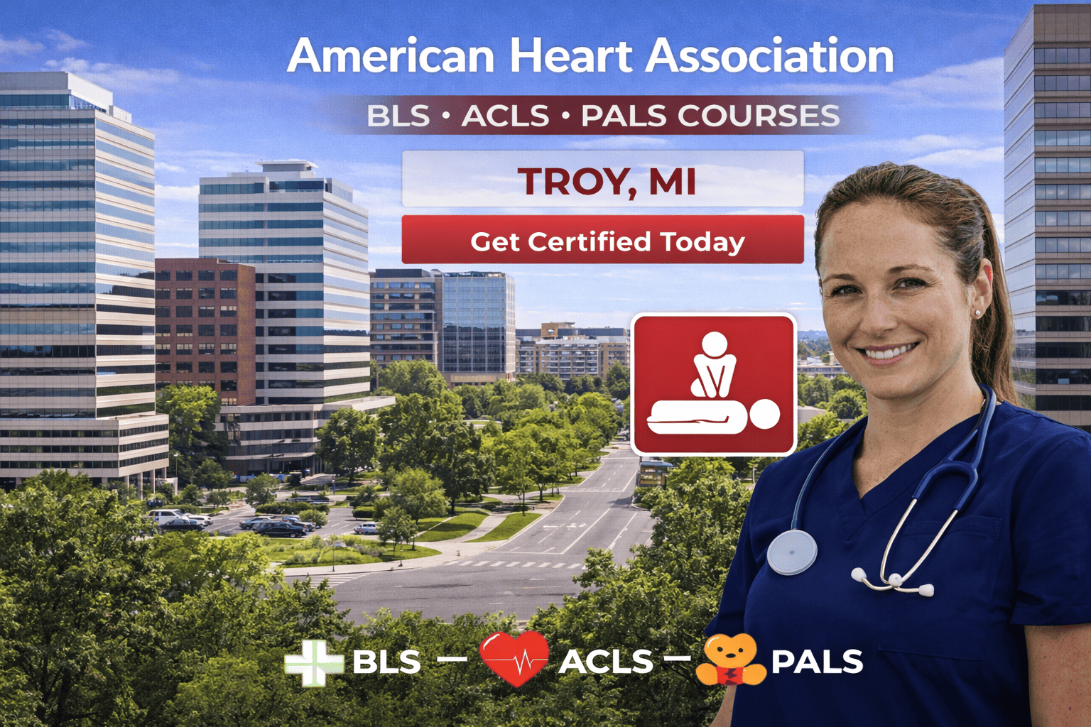Troy, MI CPR BLS ACLS PALS Course