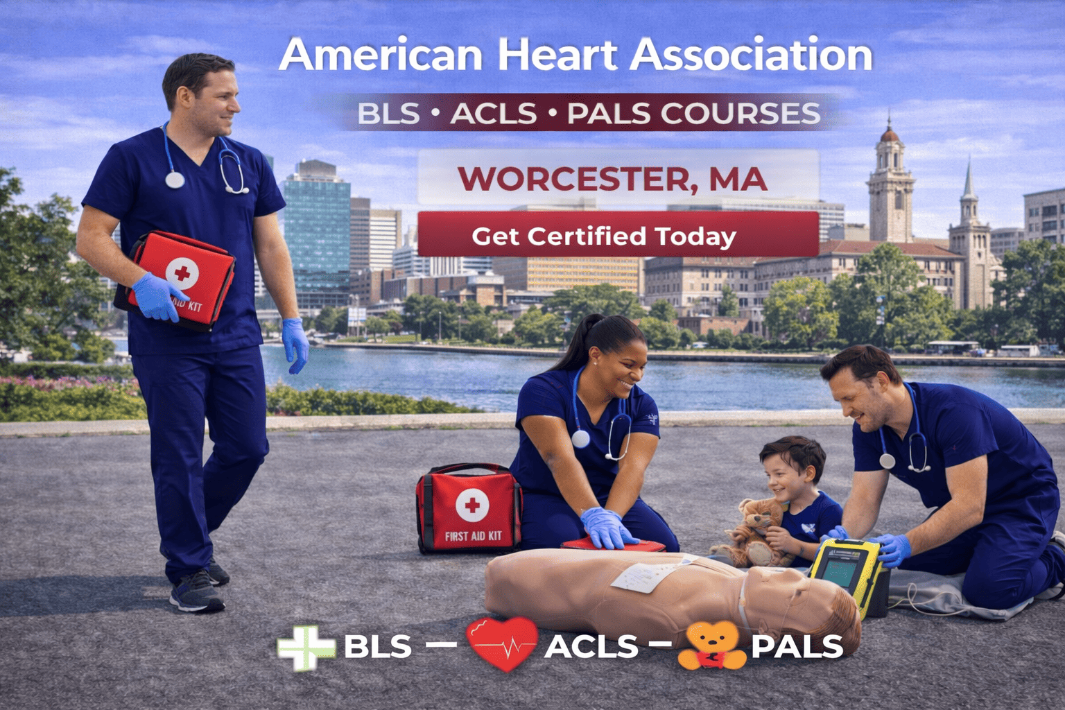 BLS CPR, ACLS, PALS Course in Worcester, MA