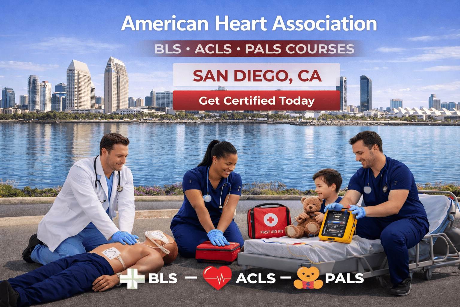 Healthcare training in San Diego's skyline