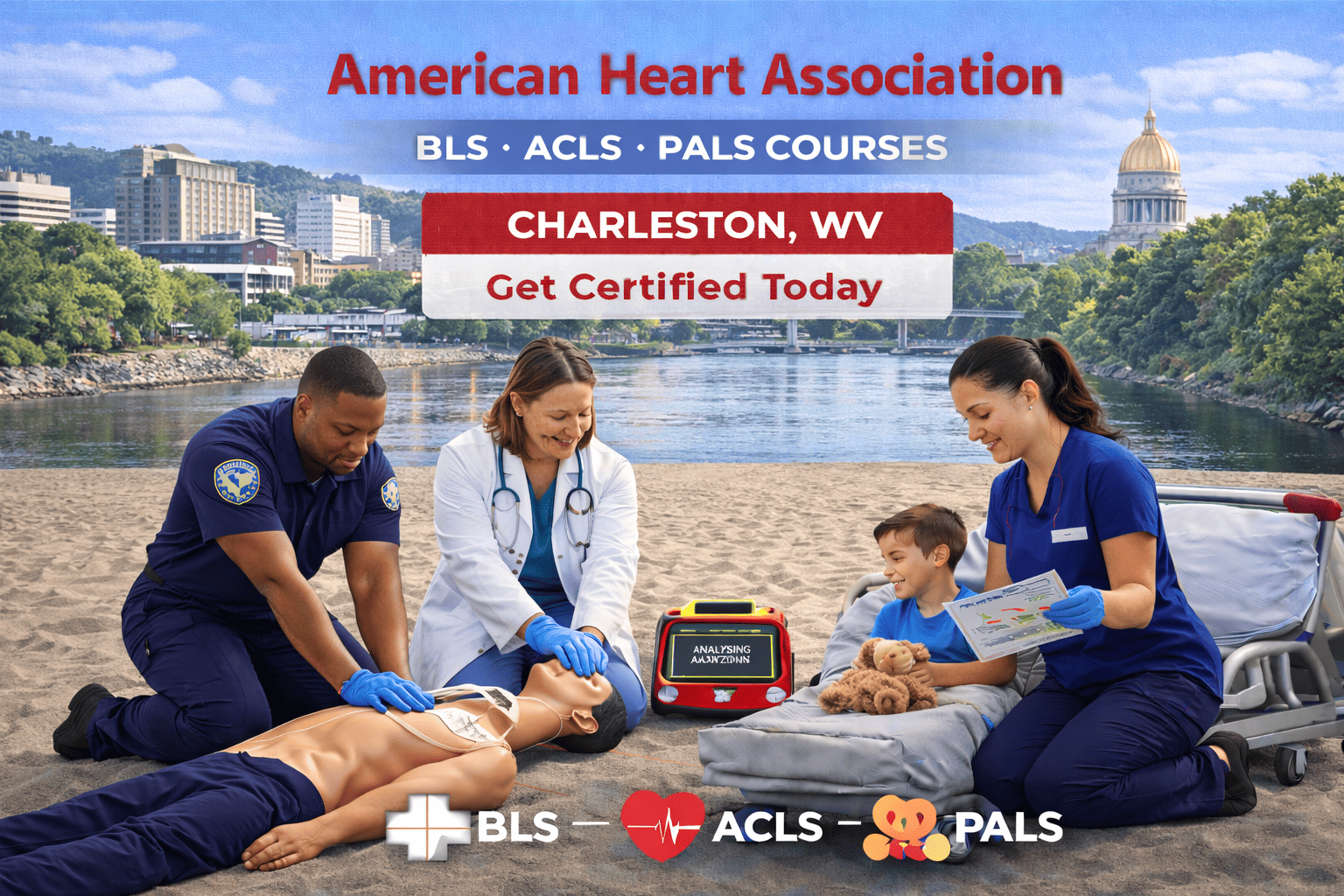 BLS CPR, ACLS, PALS Course in Central Charleston, WV