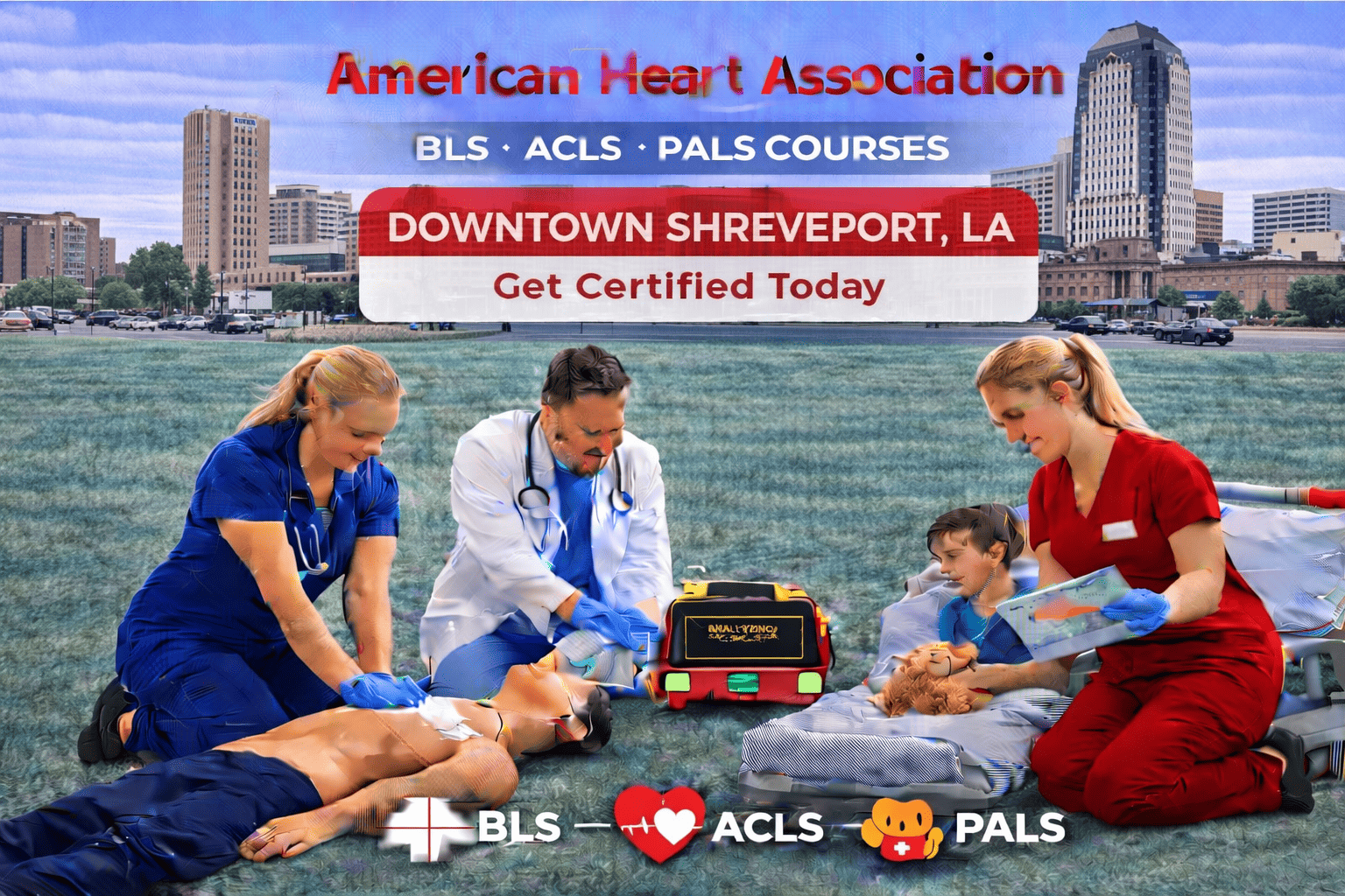 BLS, ACLS, PALS & CPR-First Aid Course in Shreveport, LA