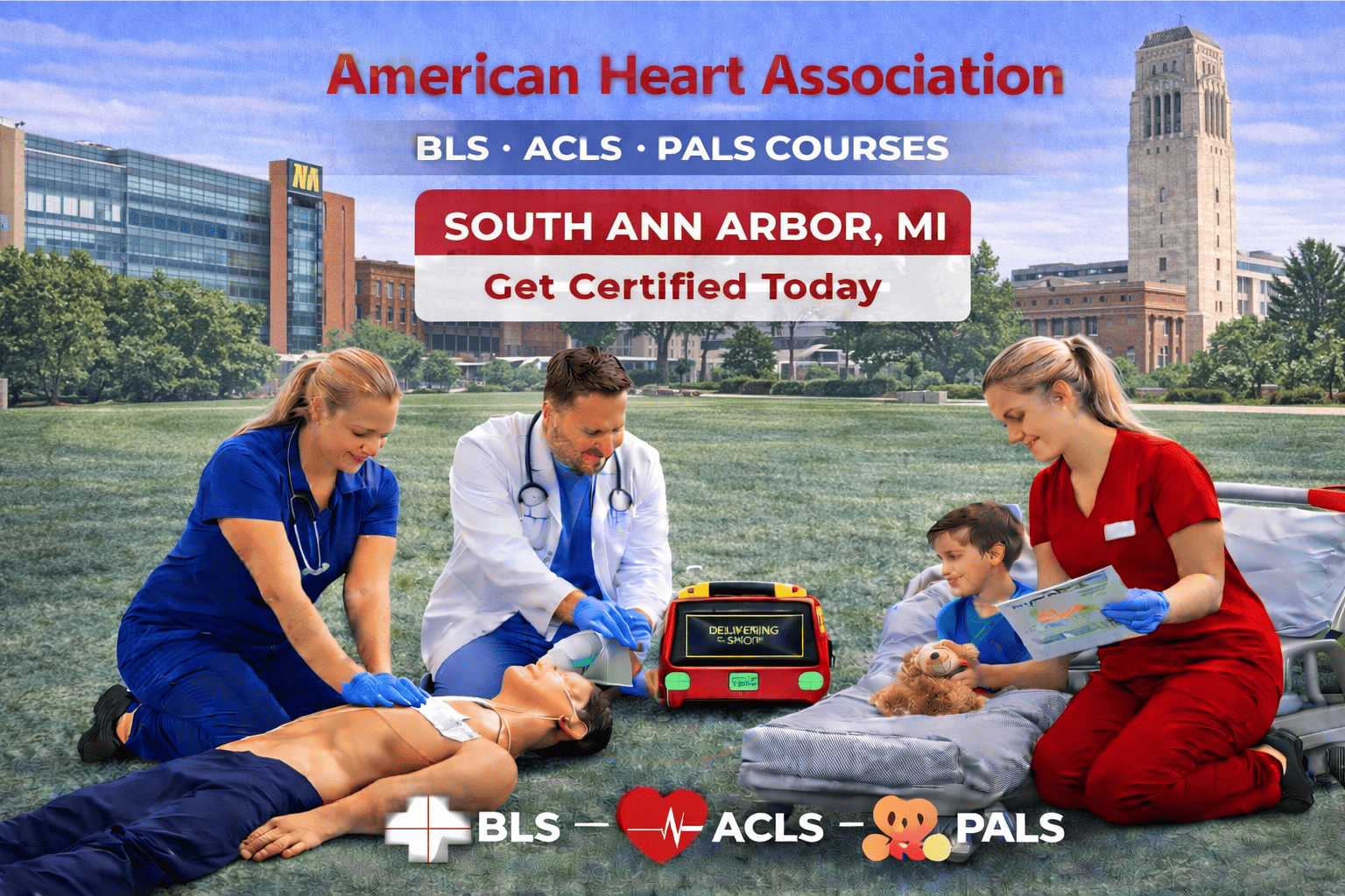 Ann Arbor, MI CPR BLS ACLS PALS Course