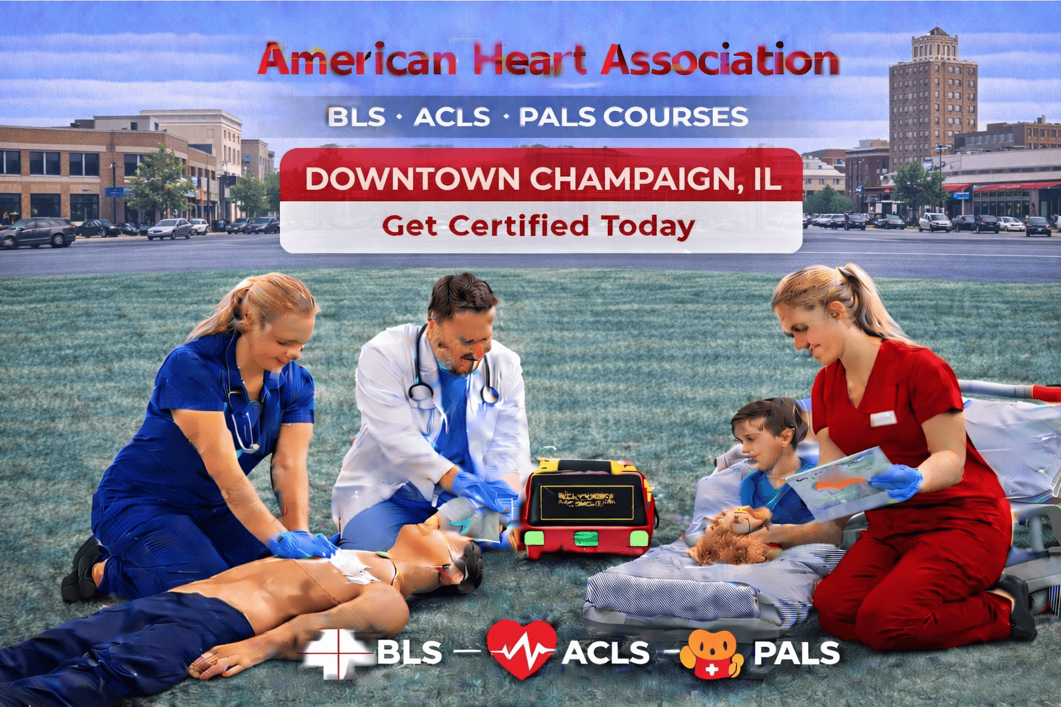 Life-saving skills in downtown Champaign