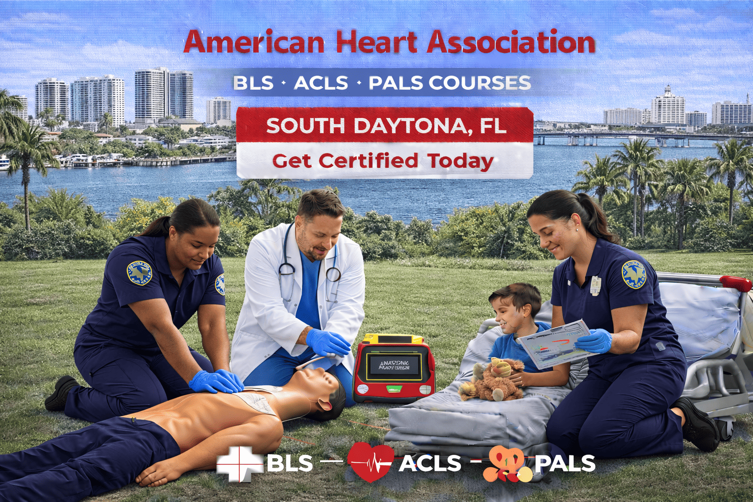 BLS, ACLS, PALS & CPR-First Aid Course in South Daytona, FL