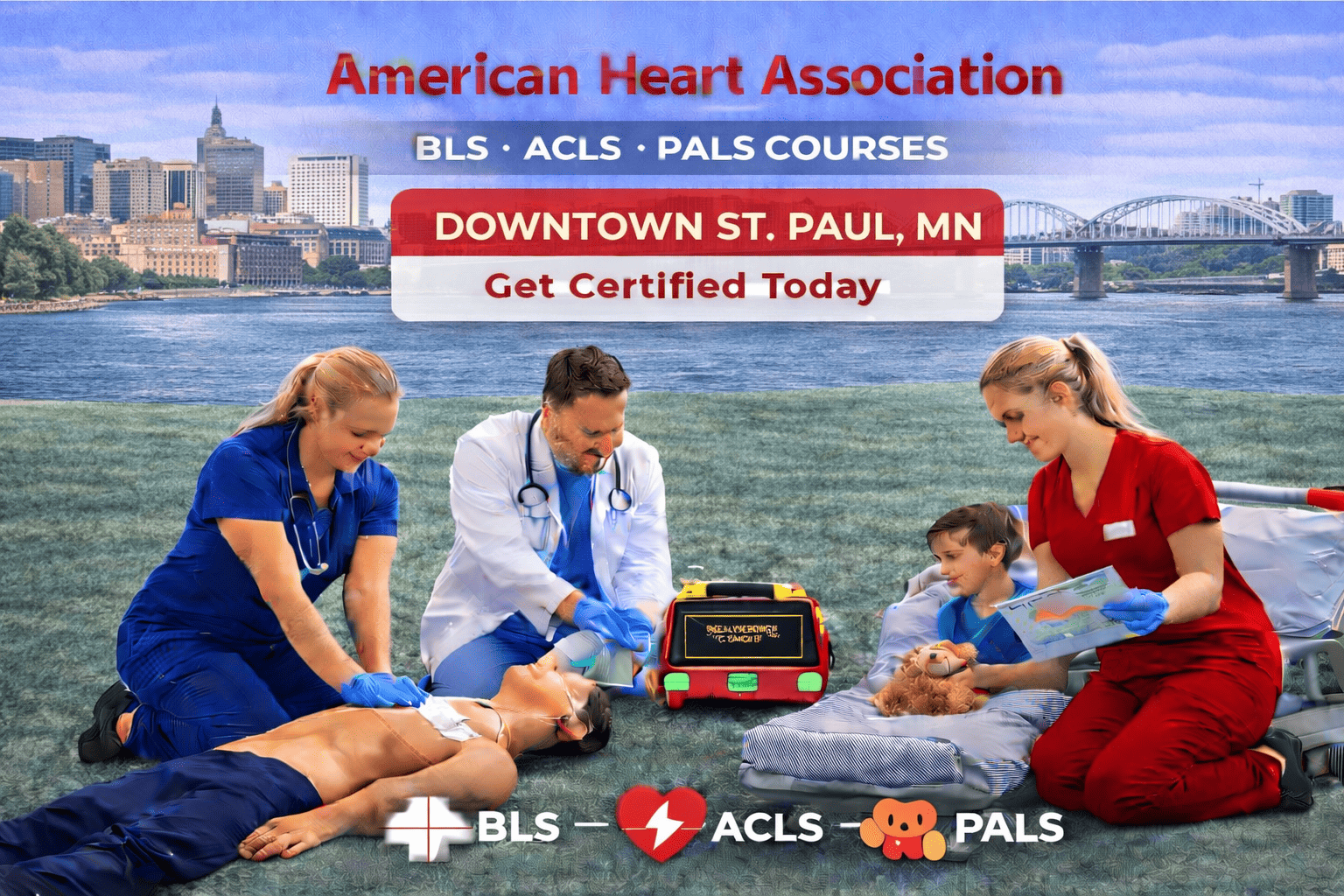 BLS, ACLS, PALS & CPR-First Aid Course in St. Paul, MN