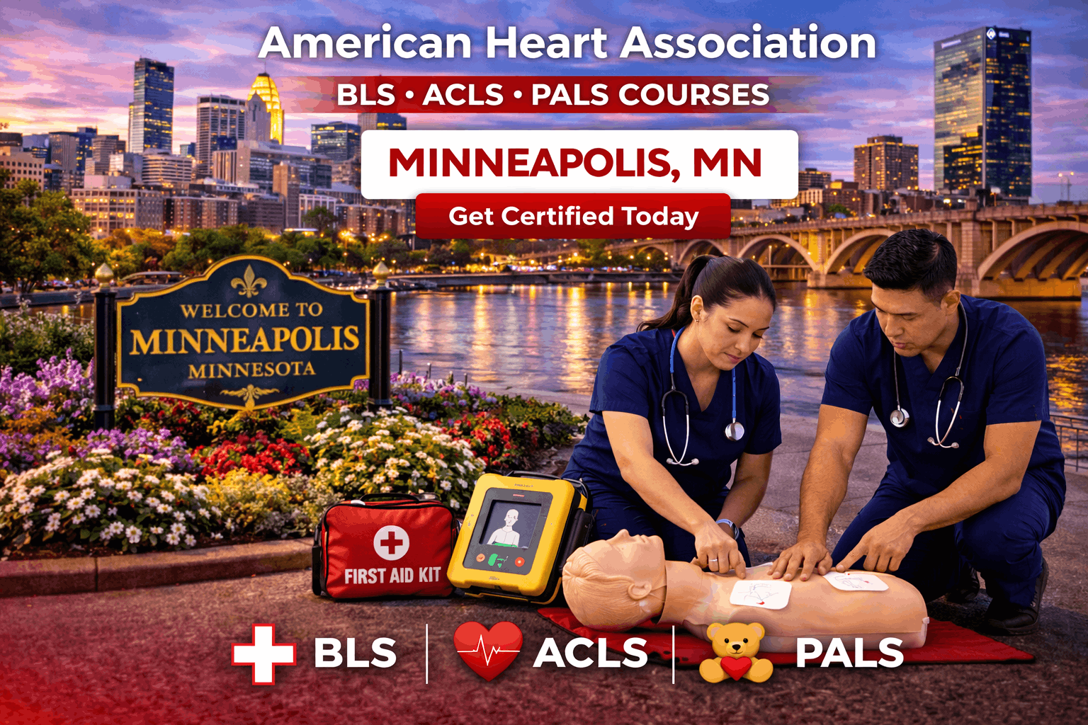 Minneapolis, MN CPR BLS ACLS PALS Course
