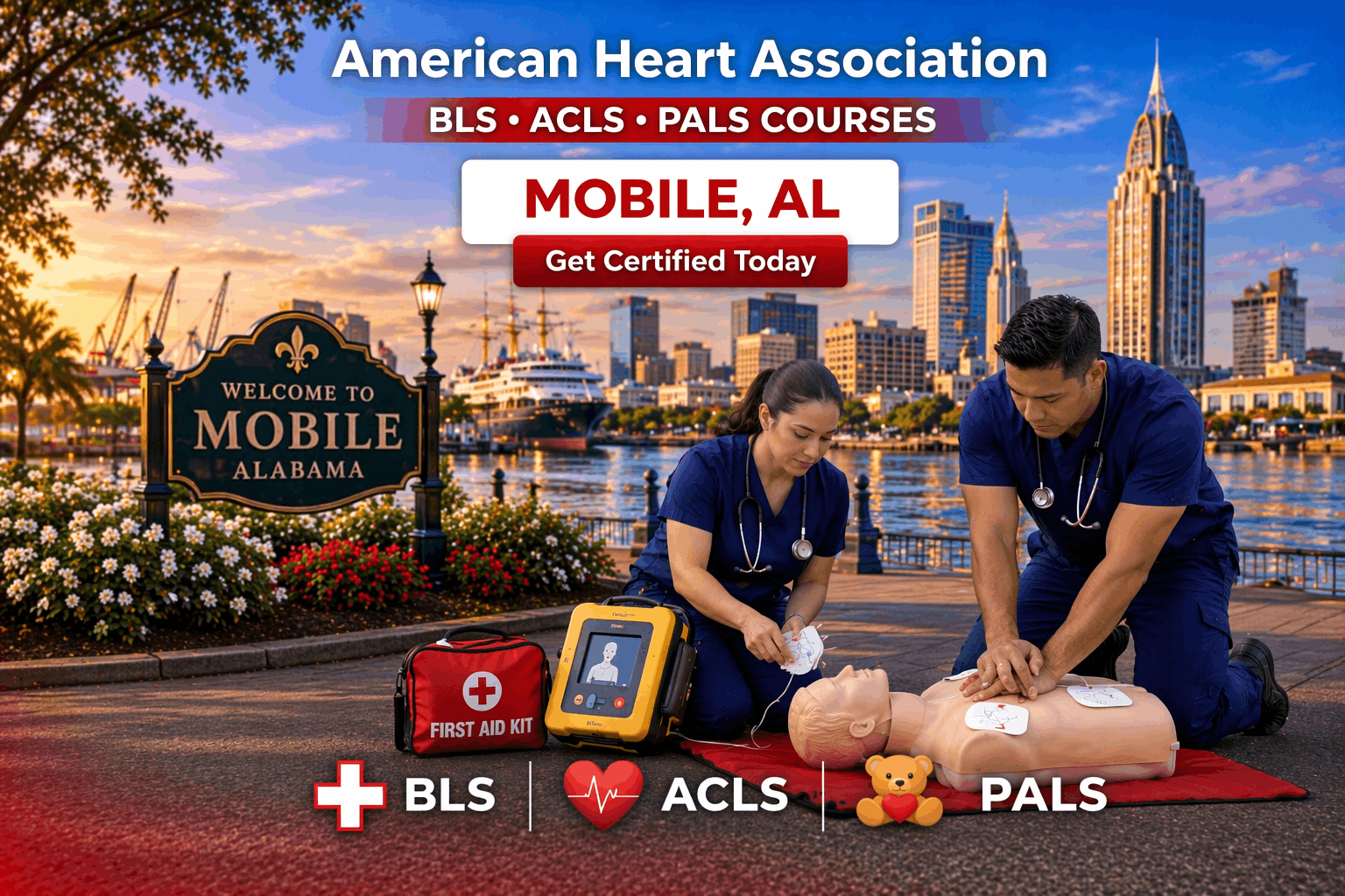 Mobile, AL CPR BLS ACLS PALS Course