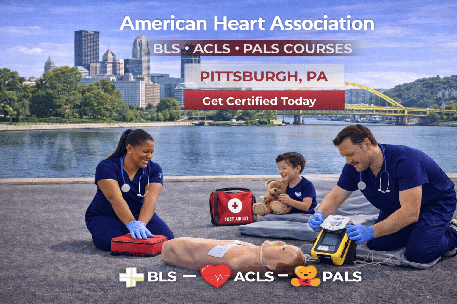 BLS CPR, ACLS, PALS Course in Pittsburgh, PA